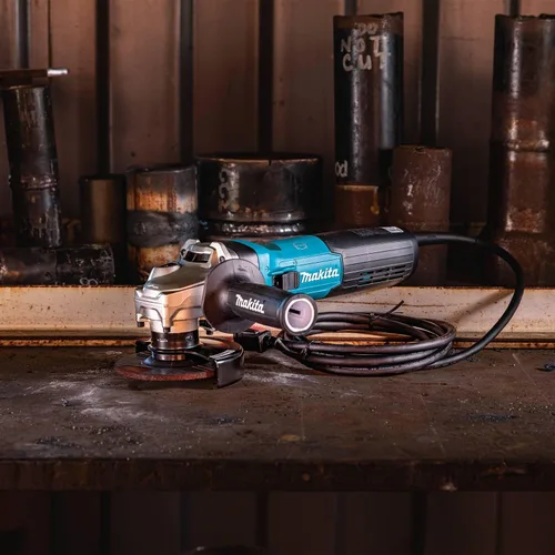 Vista 3 de Makita GA4591 Amoladora angular de alta potencia SJSII de 4-1/2" con freno
