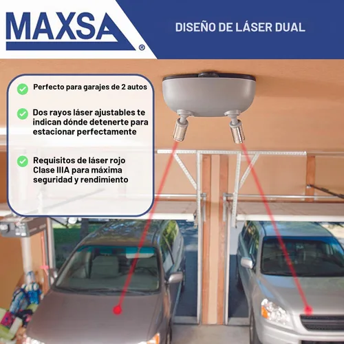 Vista 4 de Innovaciones Maxsa park derecho cochera láser, Classic, Plateado
