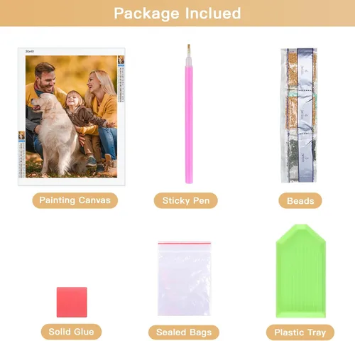 Vista 7 de Kits de pintura de diamantes personalizados para adultos, arte de diamantes con foto personalizada, imagen privada personalizada, decoración