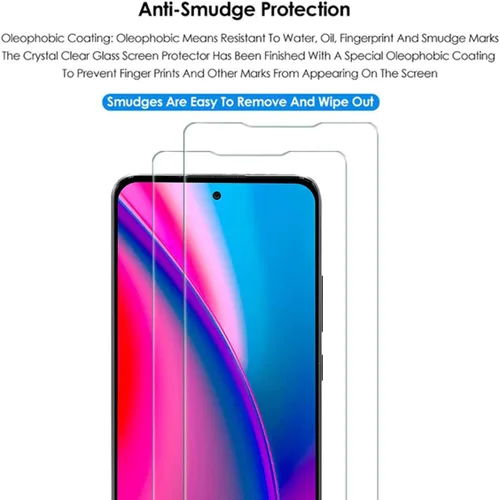 Vista 4 de Para BLU G91S Pantalla de vidrio templado – [Paquete de 2] dureza 9H de alta definición sin burbujas, protector de pantalla de vidrio templado