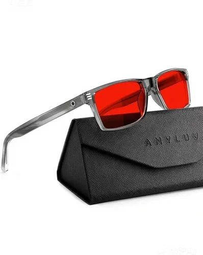 Vista 21 de ANYLUV Blue Light Glasses for Sleep, 99.9% Blue Green Light Blocking with Red Lens, Blue Light Glasses