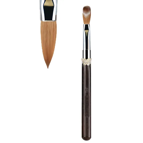 Vista 12 de Kolinsky - Cepillo de uñas acrílicas, 100% cabello Kolinsky, cepillo profesional de arte de uñas para aplicación acrílica, extensión de uñas