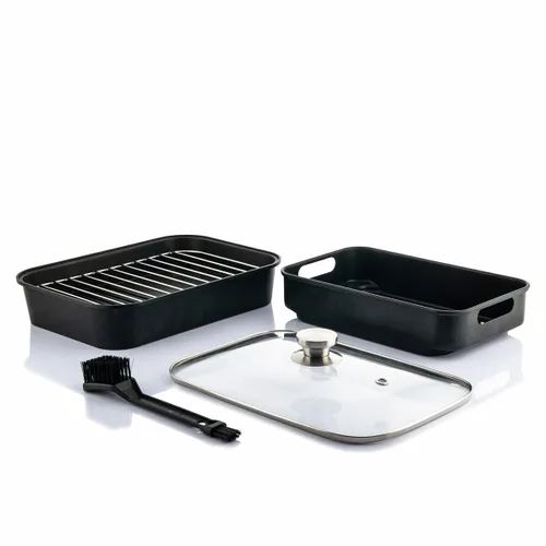 Vista 16 de Freidora de Aire con Grill, Accesorios y Recetario InnovaGoods Fryinn 12-in-1 6000 Negro Acero 3400 W 6 L