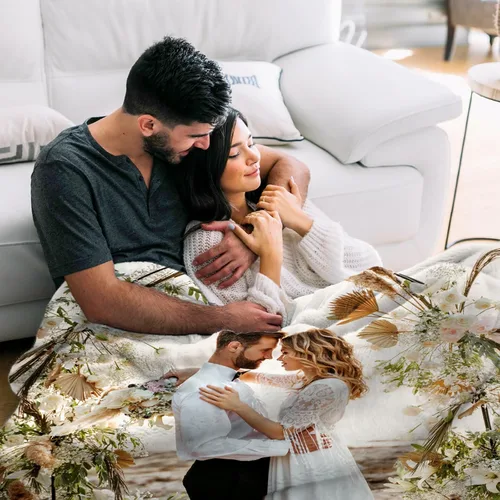 Vista 3 de Manta personalizada con imagen, regalos para novio, novia, manta de fotos personalizada para cumpleaños, aniversario, boda, Navidad