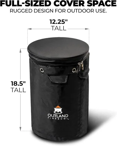 Vista 6 de Outland Firebowl. Funda para tanque de propano de 740, resistente a la intemperie, con función de mesa, para tanque estándar de 20 Libras.