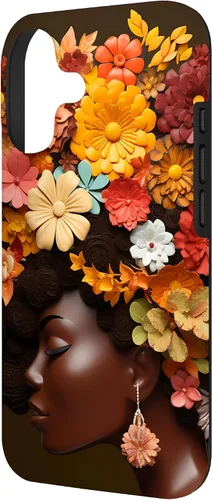 Vista 2 de Black Queen - Carcasa para iPhone 17, diseño de melanina, color negro