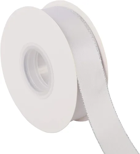 Vista 9 de ITIsparkle Cinta de satén de doble cara de 1 pulgada de 25 yardas con bordes dorados, 1 pulgada x 25 yardas - naranja otoñal