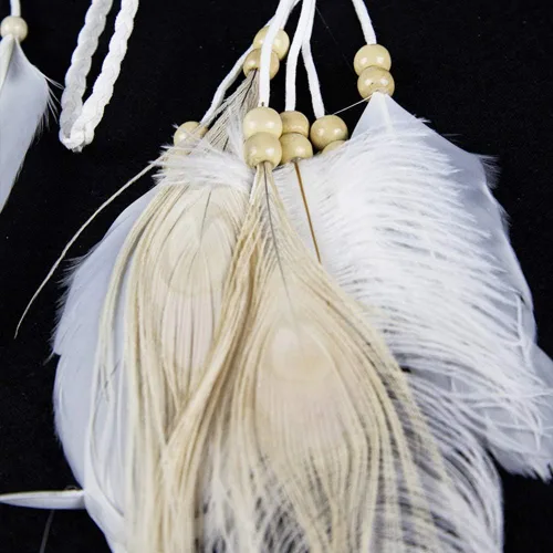 Vista 7 de Diadema de plumas hippie indio bohemio con borlas estilo bohemio para Halloween diadema para el cabello accesorios para el cabello