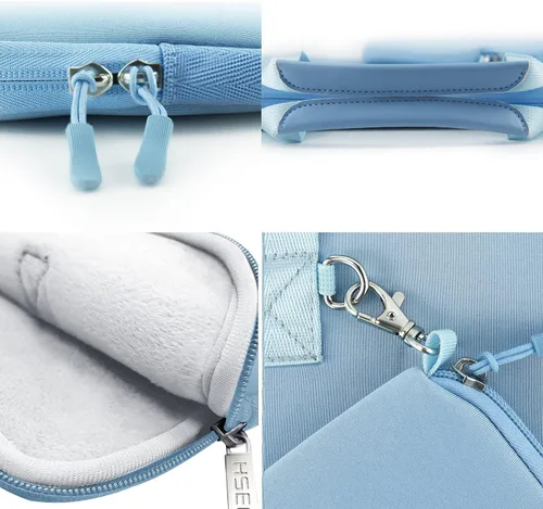 Vista 7 de Hseok Sk01bl01 - Funda de neopreno para portátil de 14 pulgadas con funda