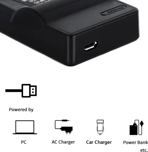Vista 2 de Norifon EN-EL24 Cargador USB para cámara Nikon 1 J5 y más