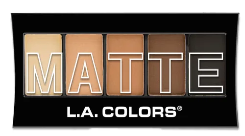 Vista 2 de Paleta de 5 sombras para ojos mate La Color, Marrón tweed
