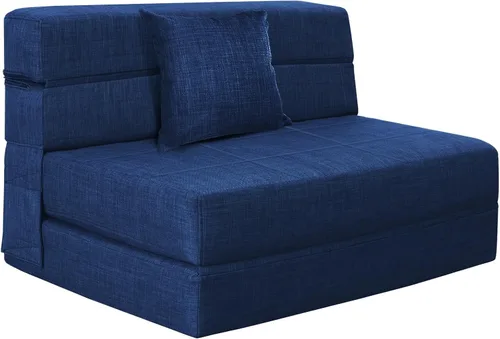 Vista 14 de Nigoone Sofá Cama Futón, Silla Plegable Versátil para Dormir con Almohada, Espuma Viscoelástica de Soporte, Tela de Pana Suave, Sofá de Piso Negro