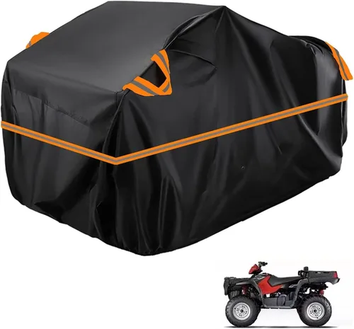 Vista 23 de Cubierta para ATV impermeable compatible con Arctic Cat H1 EFI TRV Cruiser 4x4 2011, cubierta de 210D para vehículos de 4 ruedas, cubierta para quad