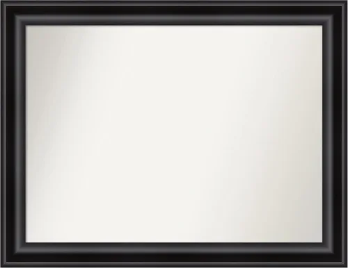 Vista 627 de Amanti Art Espejo personalizado, espejo de baño negro puente, espejo de pared o espejo de tocador de baño sobre el fregadero (26 x 26 pulgadas)