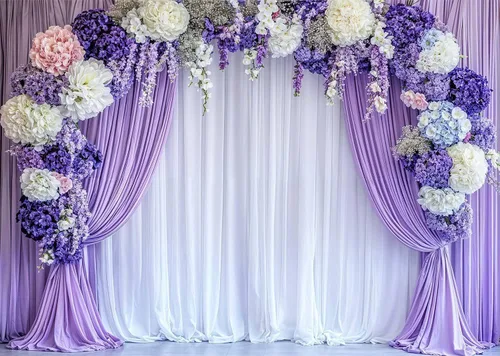 Vista 18 de Telón de fondo de flores de primavera de 5 x 3 pies para sesión de fotos de flores rosas y flores, decoración de fiesta de té, telón de fondo
