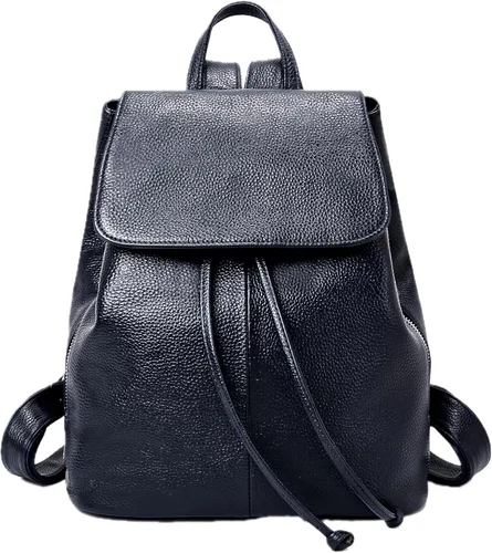 Vista 13 de BOYATU Mochila de cuero para mujer, diseño de moda, bolso de hombro para Negro