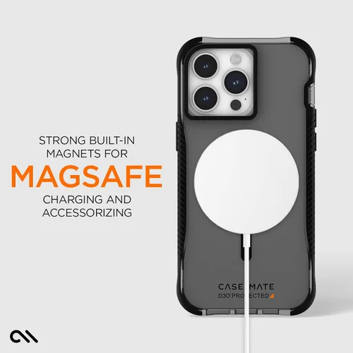Vista 4 de Case-Mate Funda rígida para iPhone 15 Pro Max de 6.7 pulgadas, protección contra caídas D3O de 16 pies, compatible con MagSafe, funda magnética