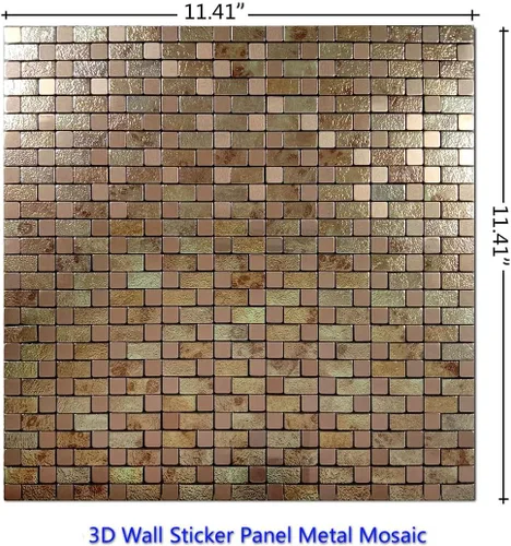 Vista 7 de XUANINY Azulejos para salpicaduras para despegar y pegar, estampado amarillo, paquete de 5