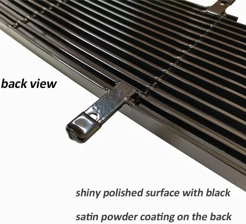 Vista 4 de Rejilla cromada para GMC Sierra 1500/2500HD/3500 2003-2007, insertos frontales de parrilla de aluminio de 3 piezas, guarda de reemplazo 04 05 06
