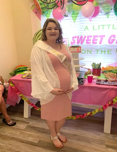 Vista 3 de Peauty - Vestido bodycon de maternidad, con los costados fruncidos, de manga corta y 34, para uso diario y baby shower