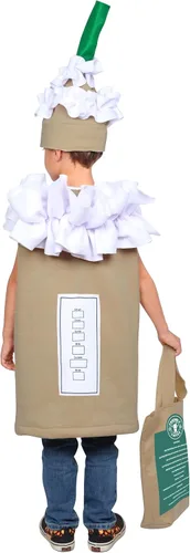 Vista 6 de Dress Up America Coffee Costume for Kids - Cute CappuccinoFrappuccinoLatte Dress-Up for Boys and Girls
