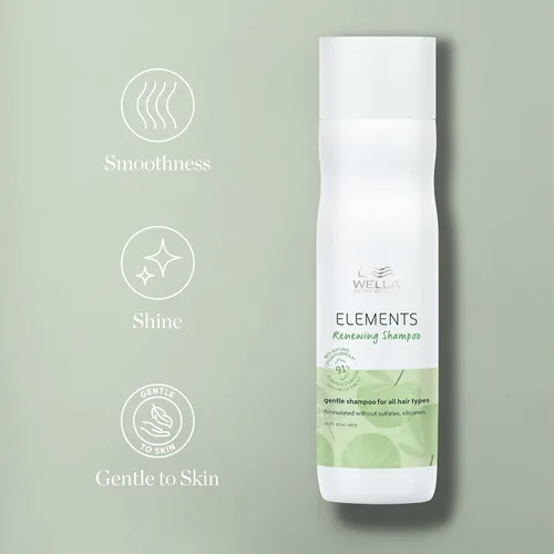 Vista 6 de Wella Professionals Elements Renewing Shampoo Gentle Sulfate & Silicone Free Shampoo For All Hair Types