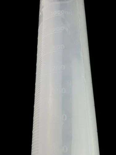 Vista 4 de Winterworm® Cilindro graduado plástico transparente 33.8 fl oz para pruebas de laboratorio