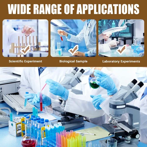 Vista 7 de Paquete de 2 tubos de ensayo de 28 pozos para centrífuga de laboratorio para 10/15/1.7 fl oz, 25 tubos de centrífuga de fondo redondo de 1.7 fl oz