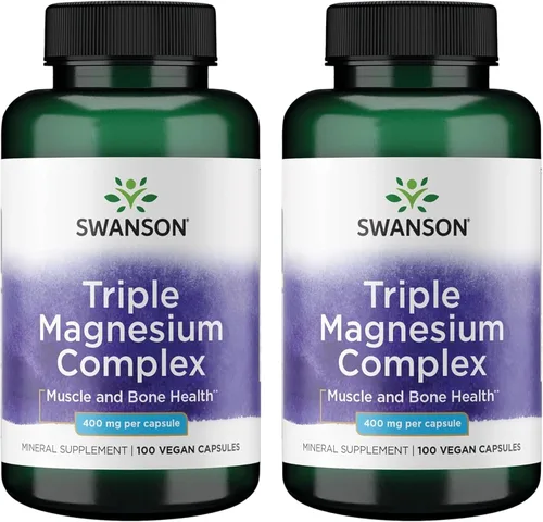 Vista 8 de Swanson Complejo Triple Magnesio, 100 cápsulas, 400 mg cada uno