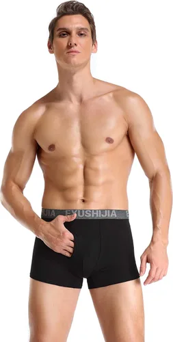 Vista 5 de Calzoncillos tipo bóxer de fibra bambú para hombre (4 unidades)