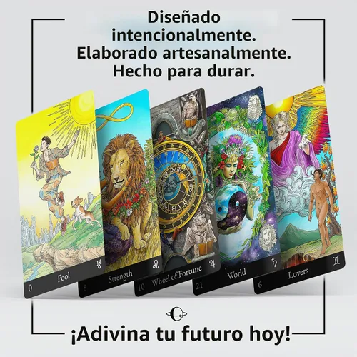 Vista 2 de Tarot Deck con guía completa – Simbolismo moderno e interpretaciones digitales mejoradas para todos los niveles