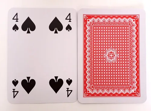 Vista 5 de Naipes jumbo, cartas de póquer, 11" pulgadas