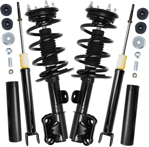 Vista 99 de Detroit Axle - Puntales y Amortiguadores para Chevy Traverse Buick Enclave GMC Acadia Saturn Outlook 2007-2012, 2 puntales delanteros con resorte