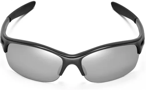 Vista 3 de Walleva Gafas de sol polarizadas de titanio lentes de repuesto negras Oakley Commit SQ