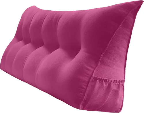 Vista 13 de Peachwell Almohada triangular de lectura para reposo en cama, cojín de refuerzo grande para cabecero, respaldo, almohada de cuña con funda extraíble