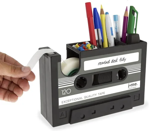 Vista 3 de Dispensador de Cintas en Cassette con Soporte para Bolígrafos, Jarrón, Porta Lápices, Artículos de Papelería, Organizador de Escritorio, Proveedor