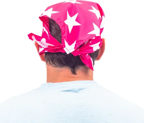 Vista 7 de Bandana para disfraz con estampado de estrellas de Macho Man