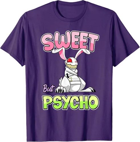 Vista 44 de Sweet But Psycho Shirt Bunny Creepy Gothic Rabbit Funny T-Shirt