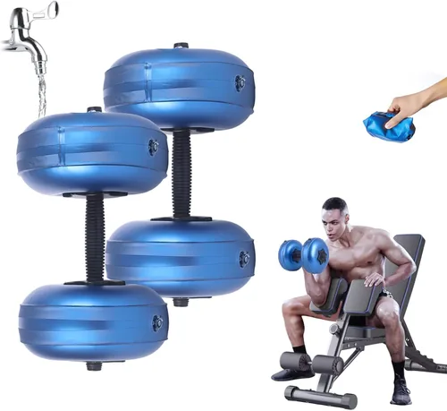 Vista 9 de Water Filled Dumbbells Set - Water Filled Weights - Portable Travel Weights - Adjustable Dumbbells