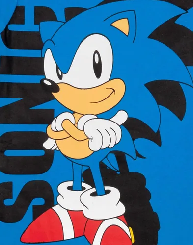 Vista 6 de Sonic The Hedgehog Camiseta para niños azul Superpersonic Game Kids Top