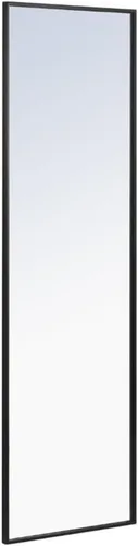 Vista 3 de Elegant Decor Monet - Espejo rectangular con marco de metal (60 x 18 pulgadas), color negro