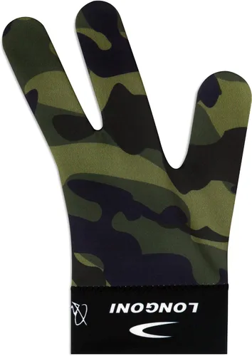 Vista 4 de LONGONI GUANTE DE CUE DE PISCINA DE Billar Fancy Military 1 para mano izquierda