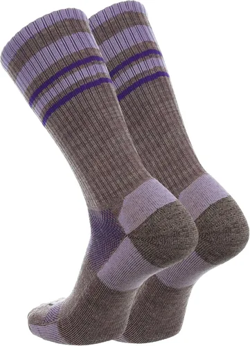 Vista 22 de TCK Calcetines de lana merino para hombres y mujeres para senderismo, caza, ciclismo de montaña, longitud de la tripulación para botas