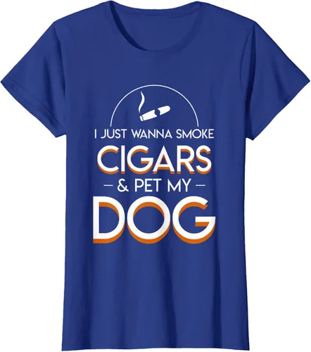 Vista 40 de Solo quiero fumar cigarros y mascotas a los amantes de los perros de mi perro, Negro, S