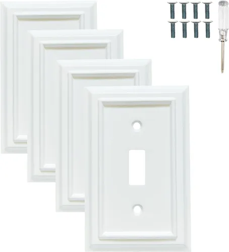 Vista 9 de Placas de pared, cubiertas de toma dúplex, placas de interruptor de luz de palanca, cubierta de interruptor de luz decorativa, placa de pared