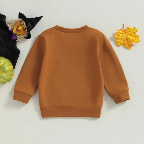 Vista 6 de DuAnyozu Ropa de bebé de Halloween, sudadera de calabaza, suéter de manga larga, suéter de manga larga, trajes de otoño