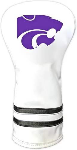 Vista 30 de Team Golf NCAA Blanco Vintage Cubierta para Cabeza de Conductor de Golf, Diseño Ajustado, Diseño Retro