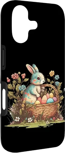 Vista 3 de Happy Easter Day Easter Bunny Happy Easter Egg Basket Case for iPhone 17