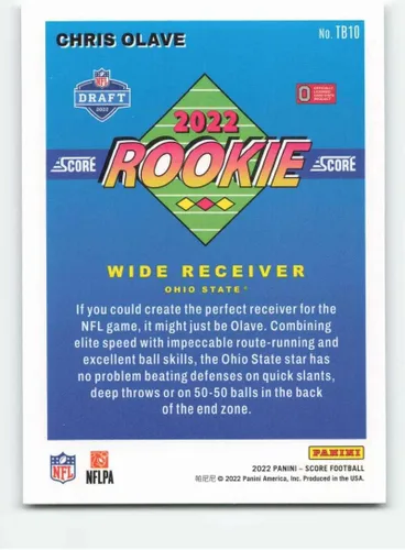 Vista 2 de 2022 Score 1992 Throwback Rookie #10 Chris Olave NM-MT Ohio State Buckeyes Football NFL