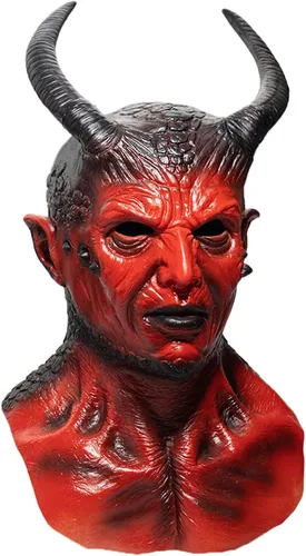 Vista 9 de TUTAVIAW Máscaras espeluznantes de Halloween para adultos, máscaras realistas de esqueleto alienígena zombi, disfraces de Halloween, accesorios